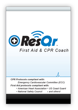 ResQr First Aid & CPR Coach laod screen